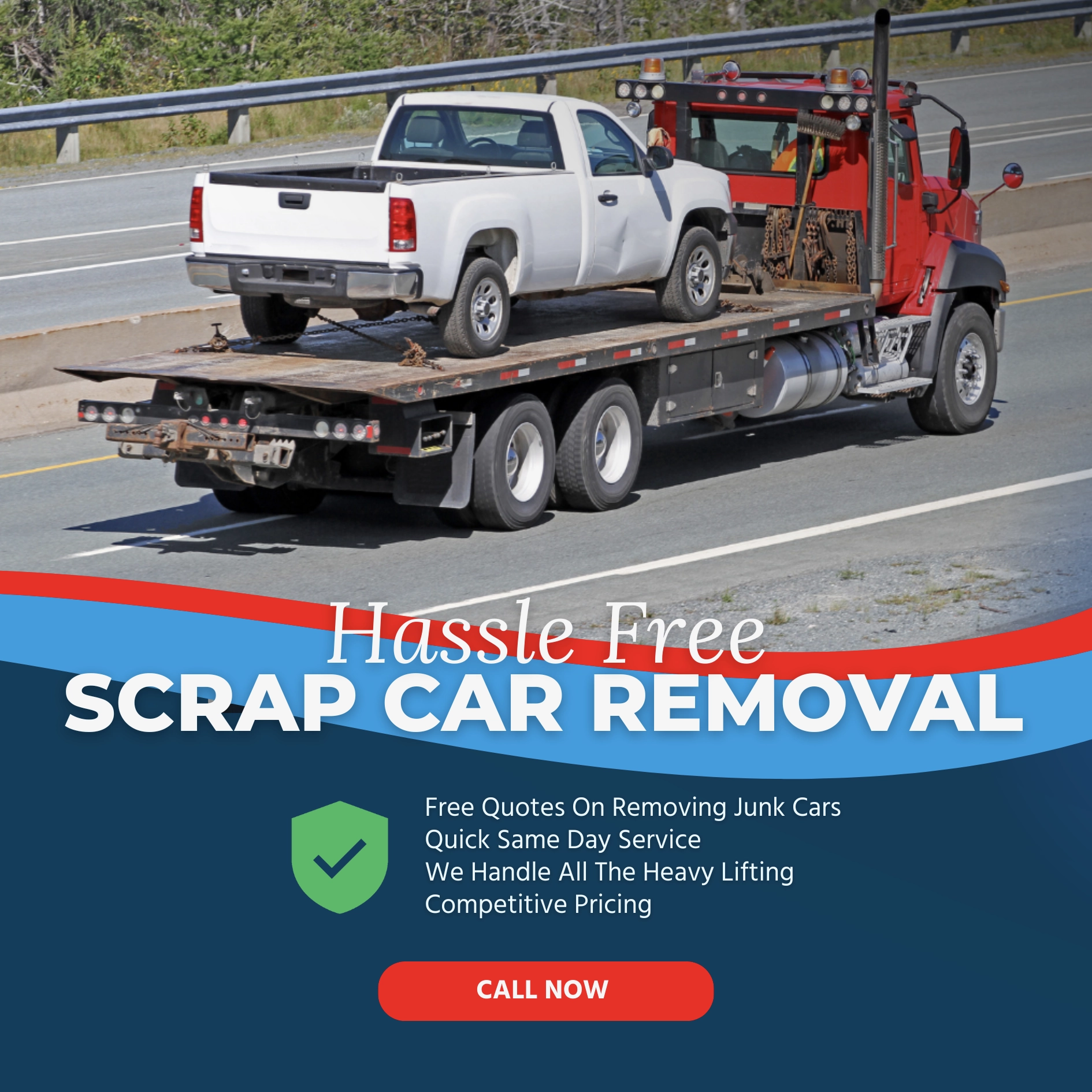 Scrap Car Removal 1 Dark Blue And Gold Modern Car Towing Service Instagram Post 11